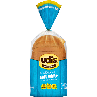 Udi's Gluten Free Delicious Soft White Sandwich Bread, Frozen