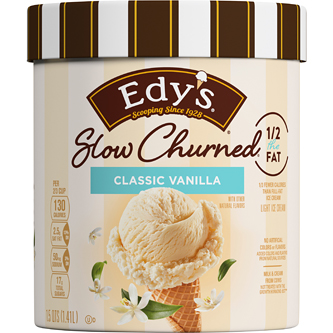 Edy's Slow-Churned Light Ice Cream, Classic Vanilla 