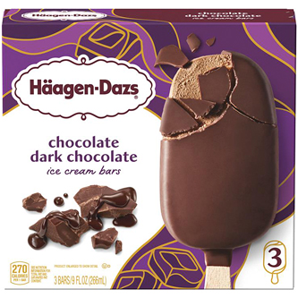 Haagen-Dazs Ice Cream Bars, Chocolate and Dark Chocolate