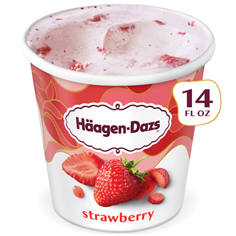 Haagen-Dazs Ice Cream, Strawberry 