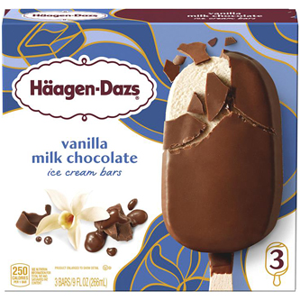 Haagen-Dazs Ice Cream Bars, Vanilla Milk Chocolate