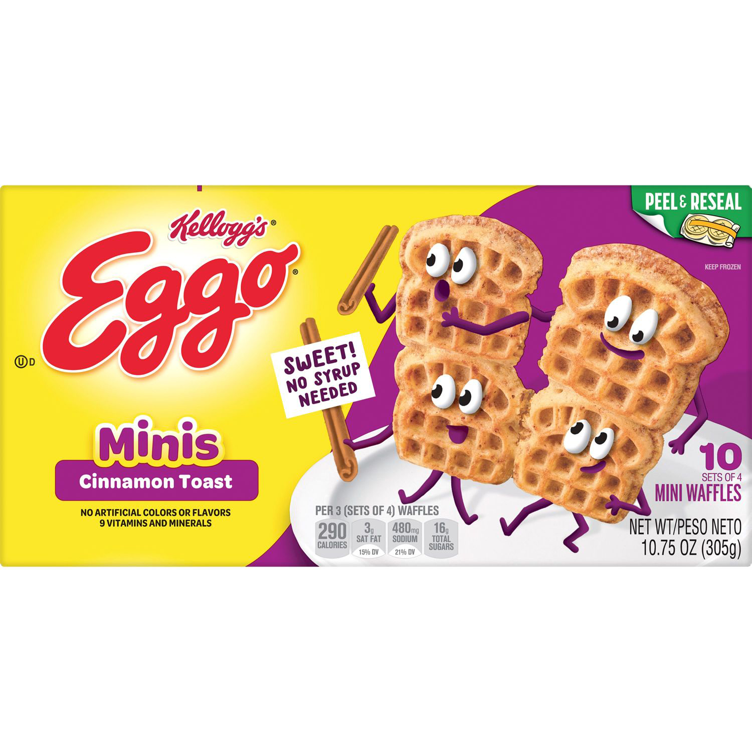 Kellogg's Eggo Mini Waffles, Cinnamon Toast