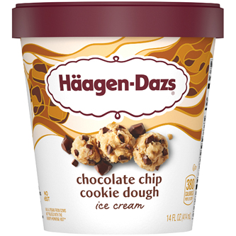Haagen-Dazs Ice Cream, Chocolate Chip Cookie Dough
