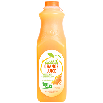 Just FreshDirect Fresh-Squeezed Orange Juice, Plastic Bottle