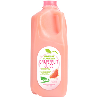 Just FreshDirect Fresh-Squeezed Grapefruit Juice, Plastic Bottle