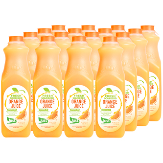 Just FreshDirect Fresh-Squeezed Orange Juice, Plastic Bottles