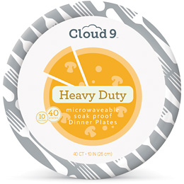 Cloud 9 Heavy Duty Dinner Paper Plates