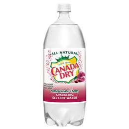 Canada Dry Sparkling Seltzer Water, Pomegranate Cherry, Plastic Bottle