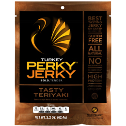 Perky Jerky Turkey Jerky, Teriyaki