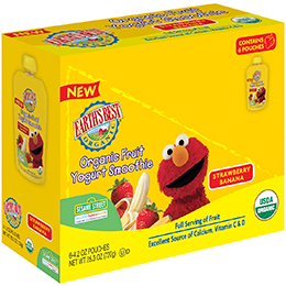 Earth's Best Stage 2 Organic Fruit Yogurt Smoothie, Strawberry Banana