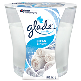 Glade Scented Candle, Clean Linen