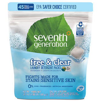 Seventh Generation Free & Clear Laundry Detergent Packs 
