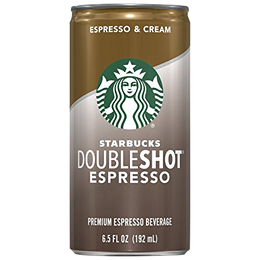Starbucks Coffee Doubleshot Espresso and Cream, Can