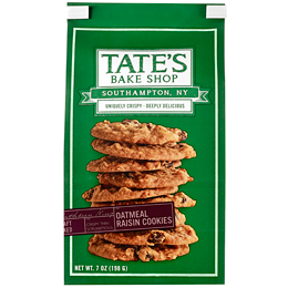 Tate's Bake Shop Cookies, Oatmeal Raisin