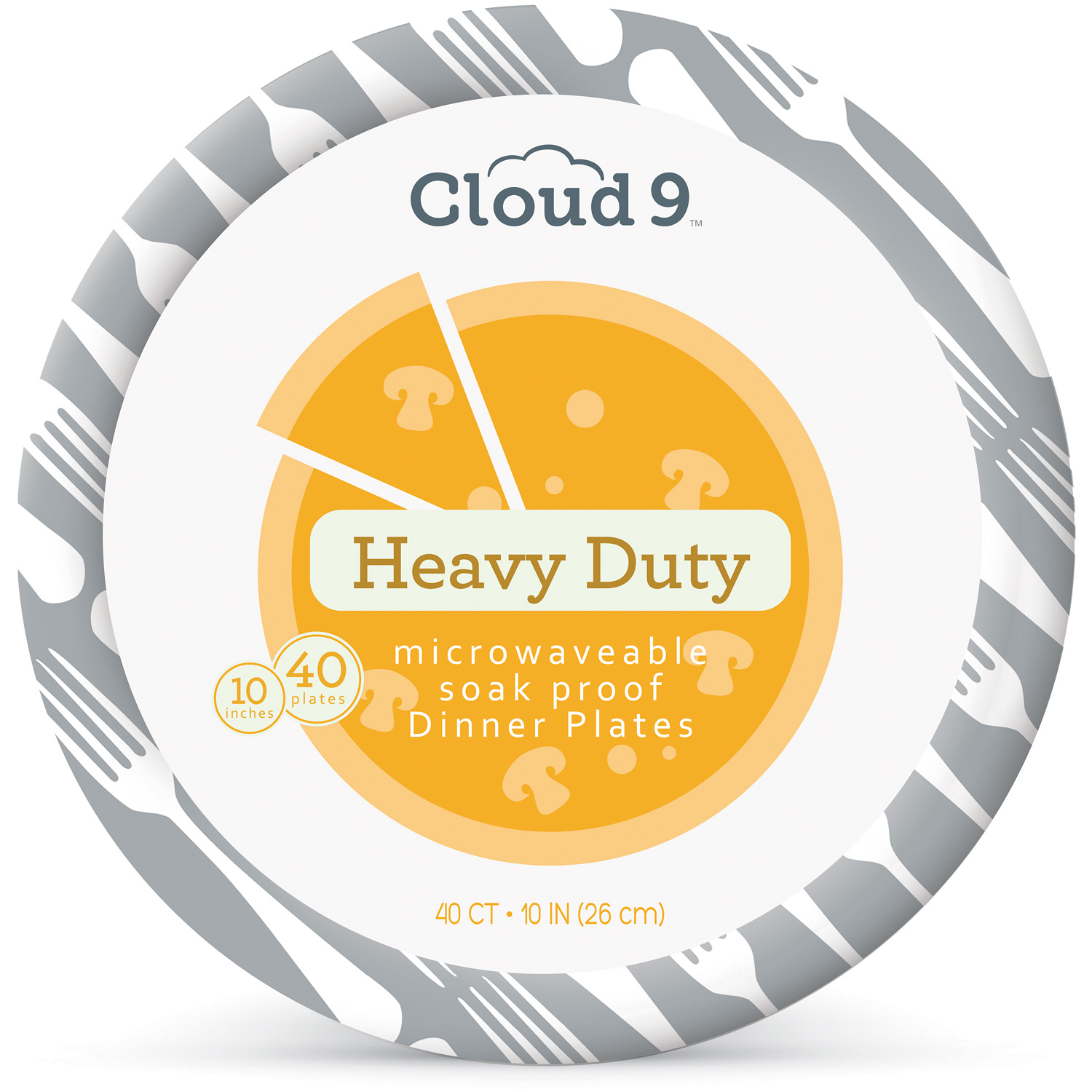 Cloud 9 Heavy Duty Dinner Paper Plates