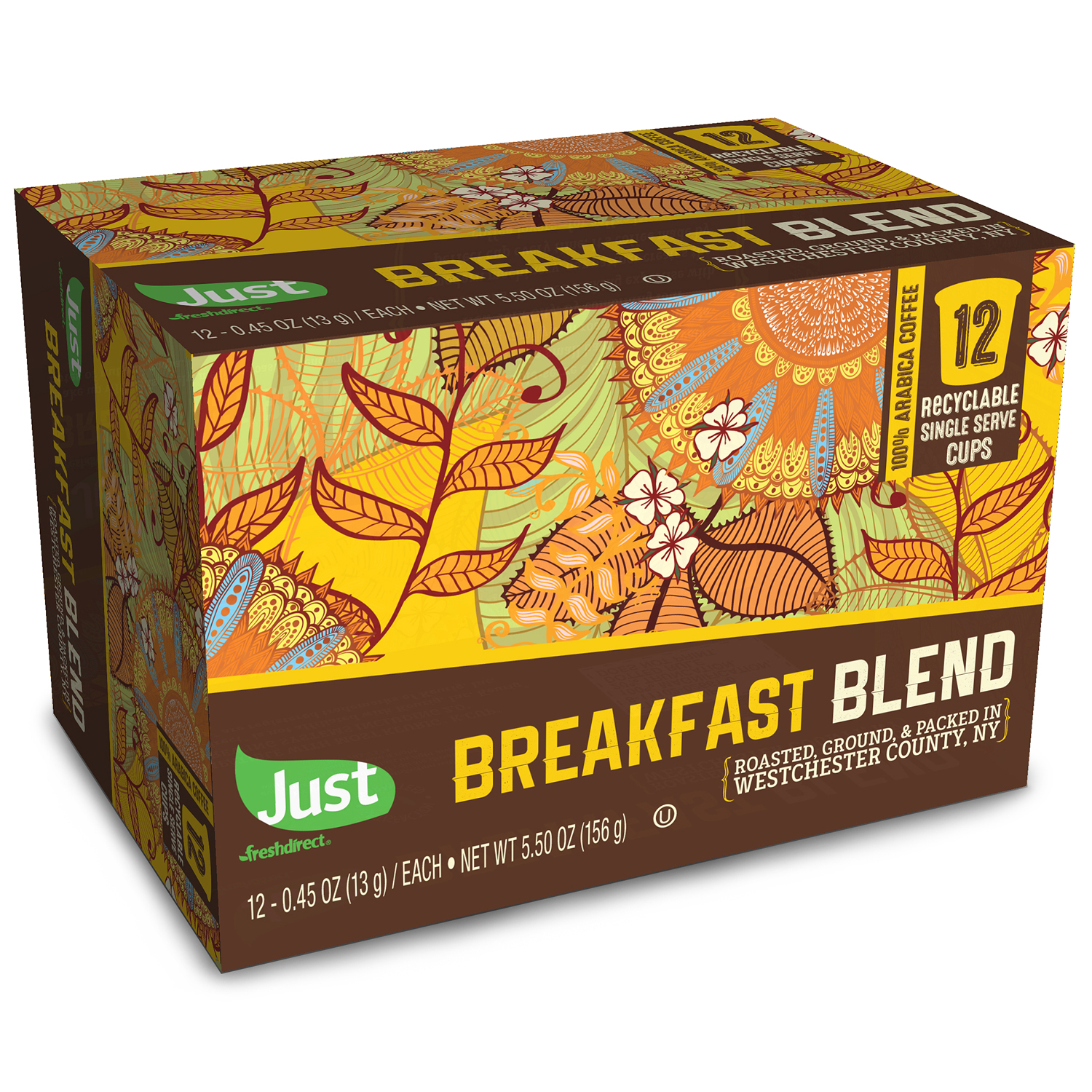 Just FreshDirect Locally Roasted Single Serve Coffee Pods, Breakfast Blend, image 1 of 2 slides