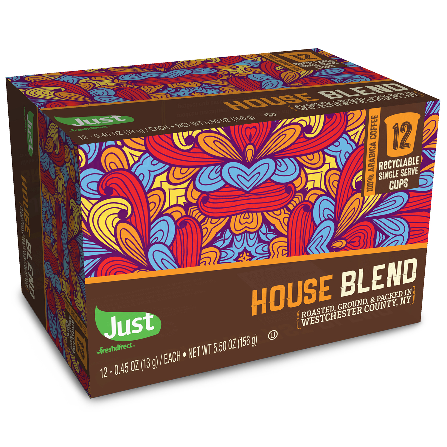 Just FreshDirect Locally Roasted Single Serve Coffee Pods, House Blend, image 1 of 2 slides