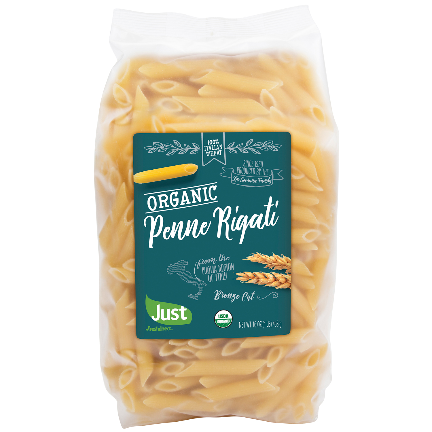 Just FreshDirect Organic Penne Rigati, image 1 of 2 slides