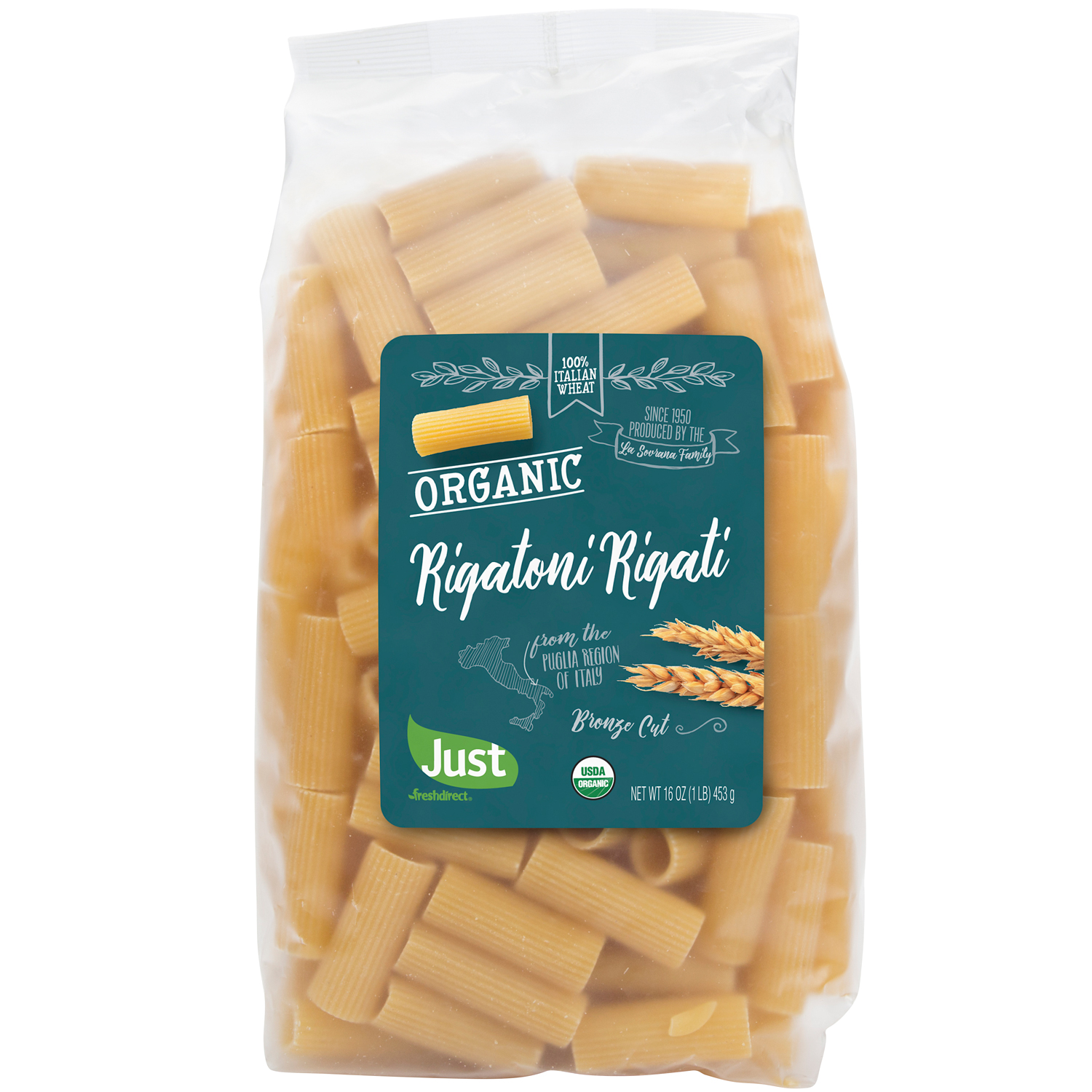 Just FreshDirect Organic Rigatoni Rigati, image 1 of 2 slides