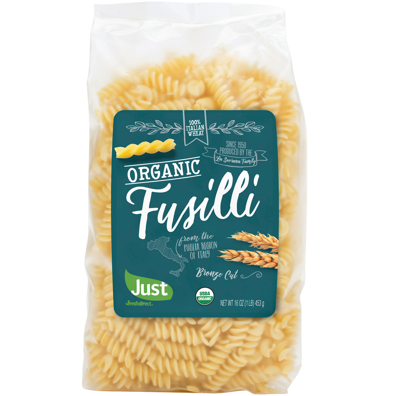 Just FreshDirect Organic Fusilli , image 1 of 2 slides