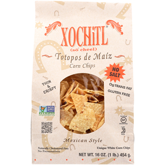 Xochitl Mexican Style Tortilla Chips, Unsalted