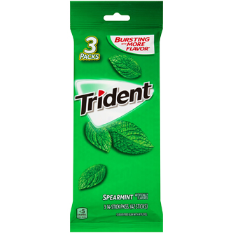 Trident Sugar Free Gum, Spearmint