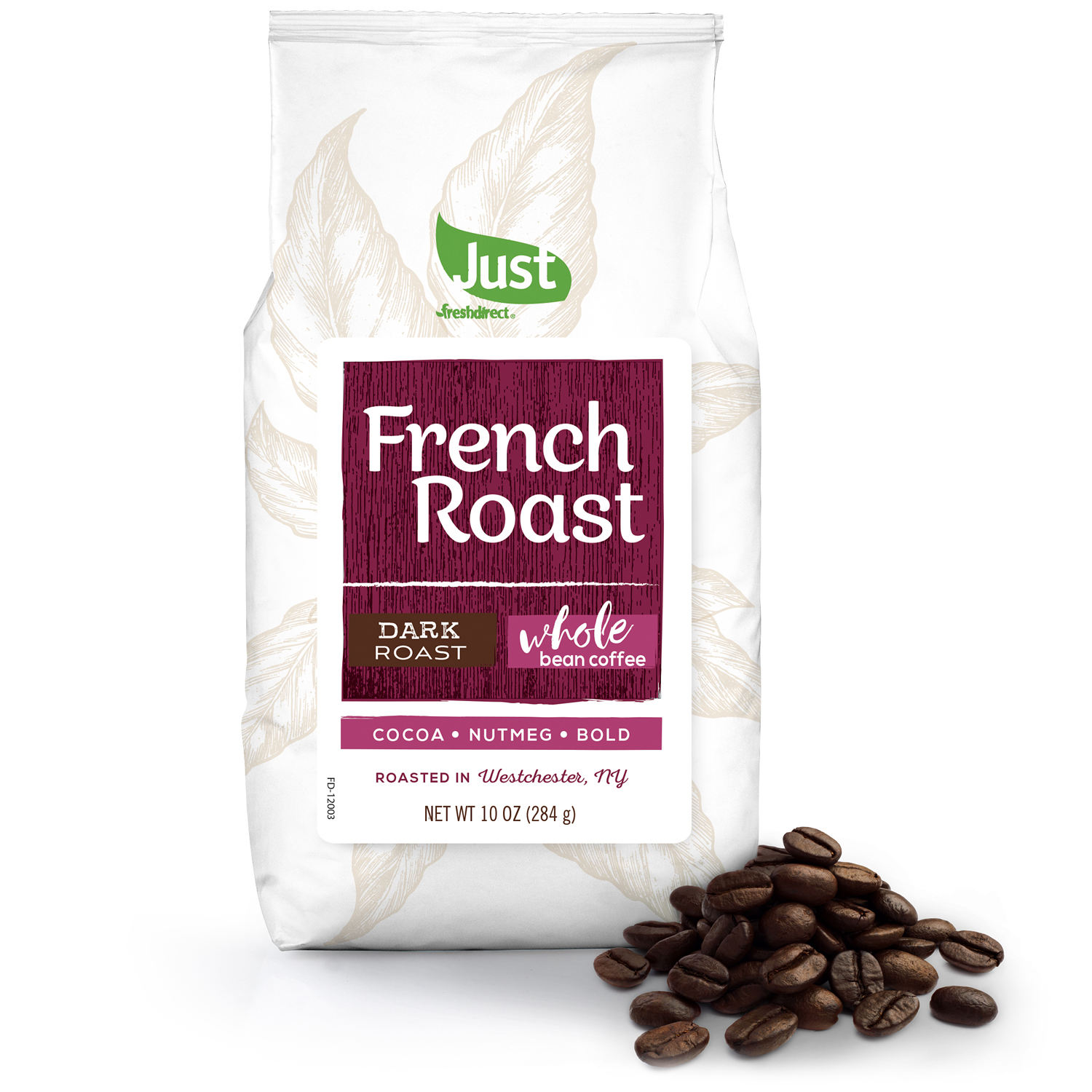 Just FreshDirect Whole Bean Coffee, French Roast , image 1 of 2 slides