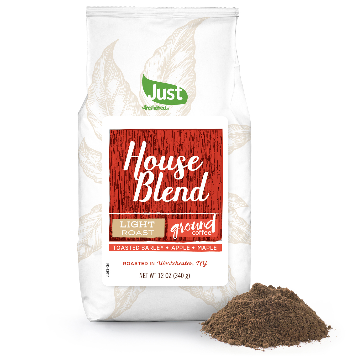 Just FreshDirect Ground Coffee, House Blend 