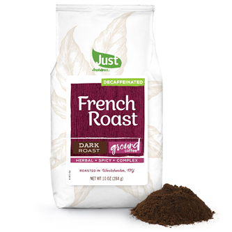 Just FreshDirect Decaffeinated Ground Coffee, French Roast