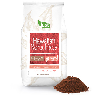 Just FreshDirect Ground Coffee, Hawaiian Kona Hapa