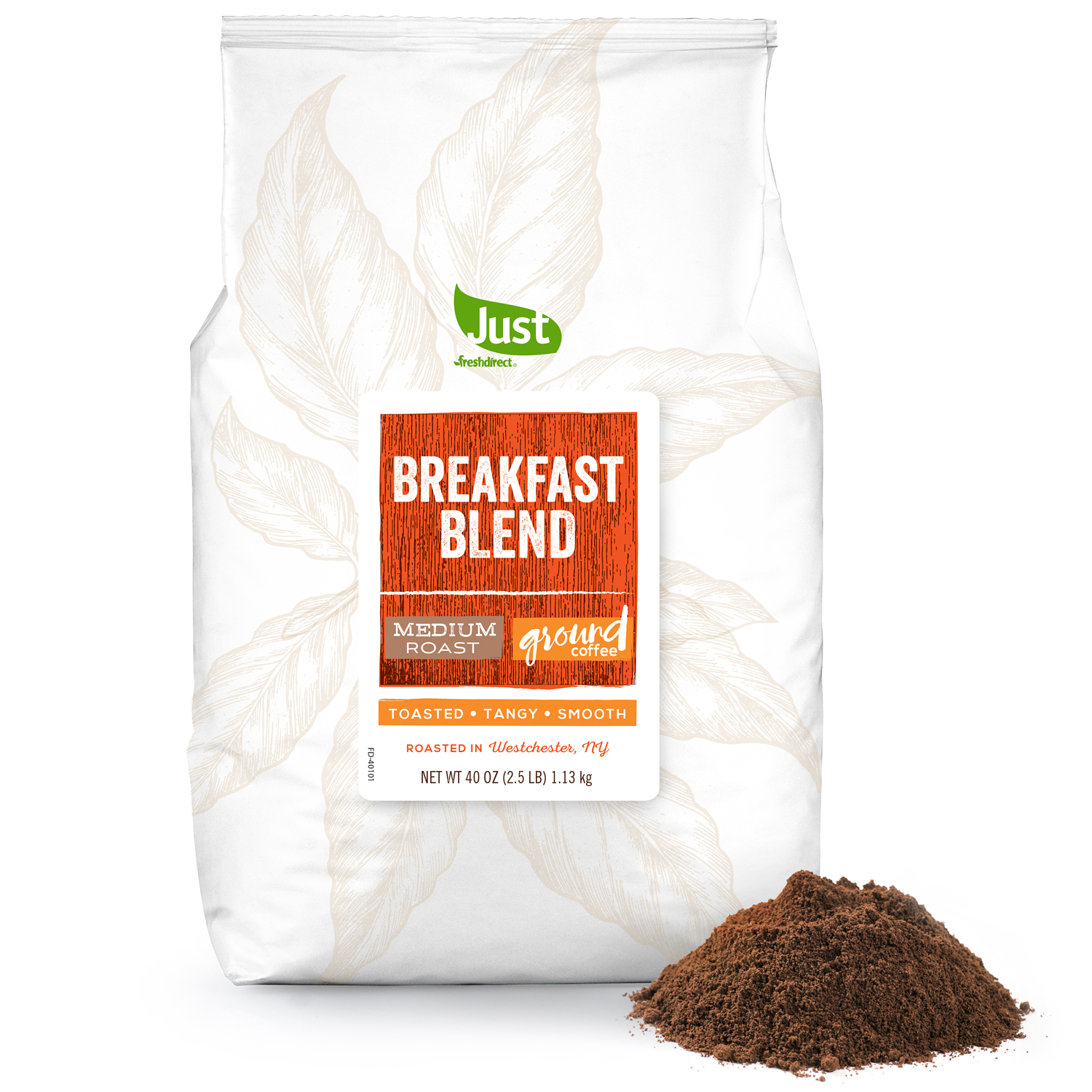 Just FreshDirect Ground Coffee, Breakfast Blend, image 1 of 2 slides