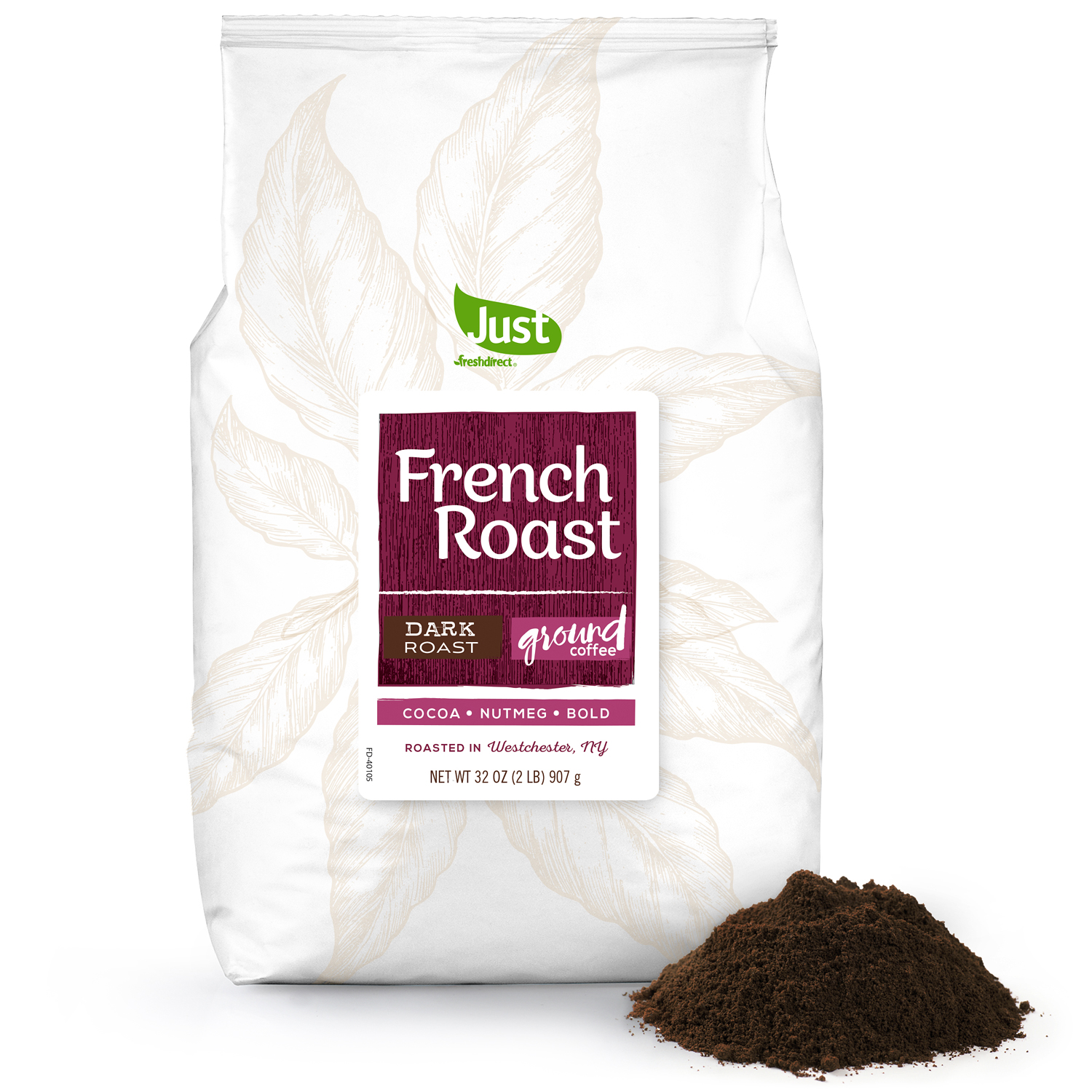 Just FreshDirect Ground Coffee, French Roast , image 1 of 2 slides