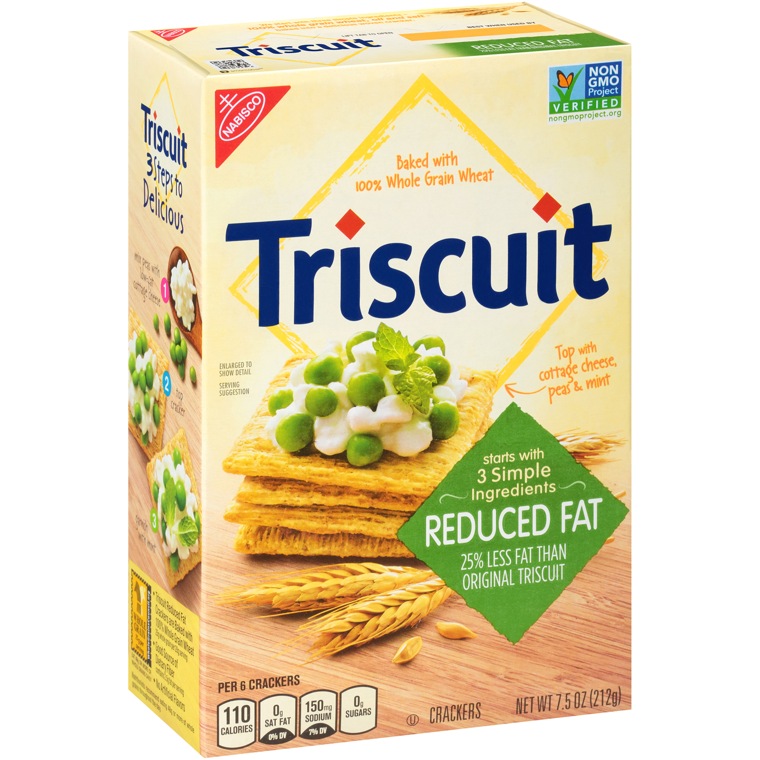 Nabisco Triscuit Reduced Fat Crackers, image 1 of 2 slides