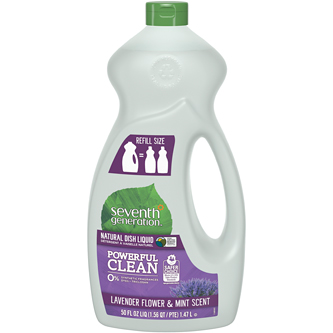 Seventh Generation Natural Dish Liquid, Lavender Flower & Mint