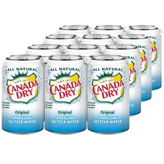 Canada Dry Original Sparkling Seltzer Water, Cans