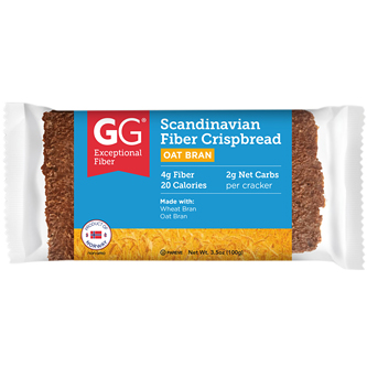 GG Unique Fiber Scandinavian Fiber Crispbread, Oat Bran