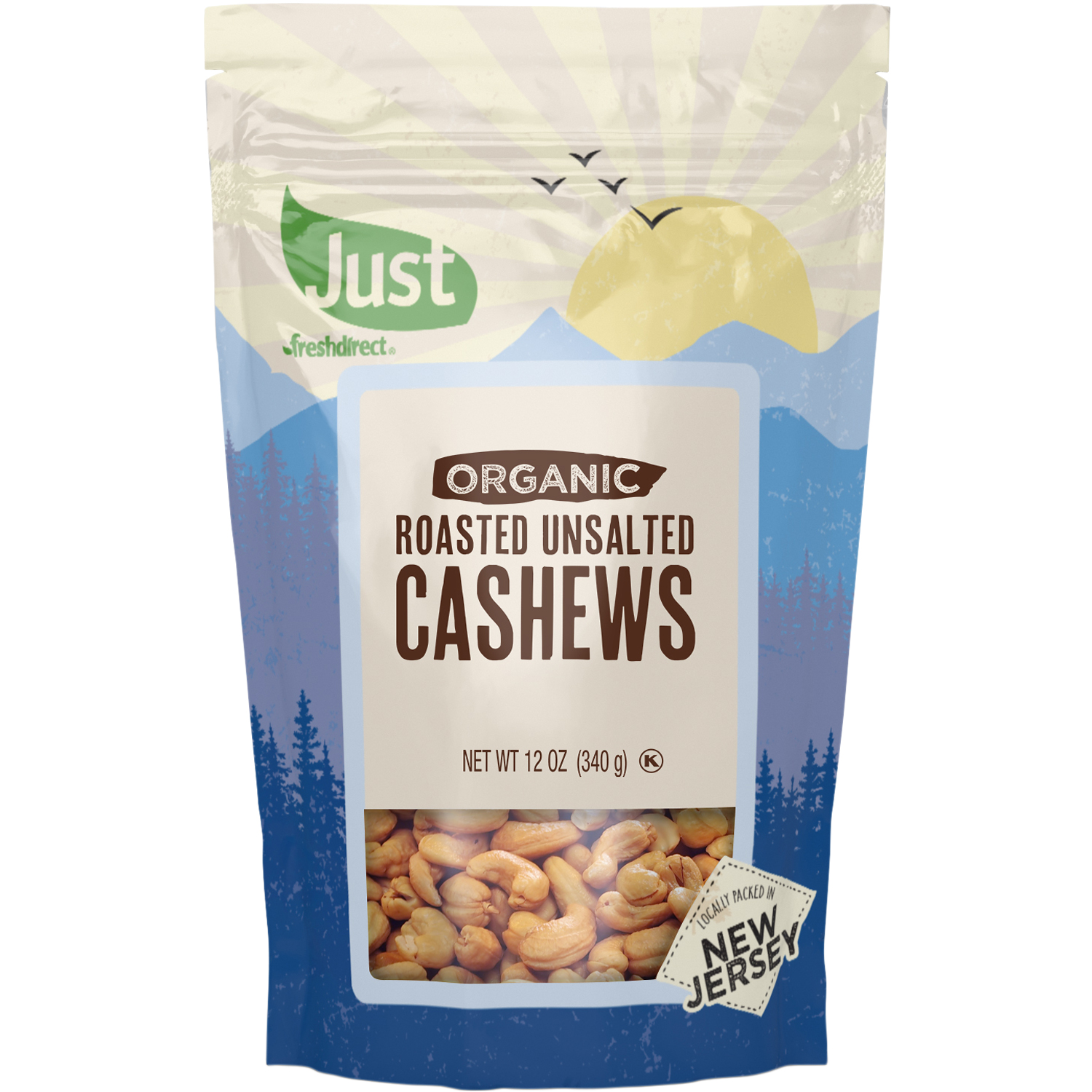 Just FreshDirect Organic Dry-Roasted Unsalted Cashews