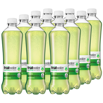 Glacéau Fruitwater Sparkling Zero Calorie, Lemon-Lime, Plastic Bottles