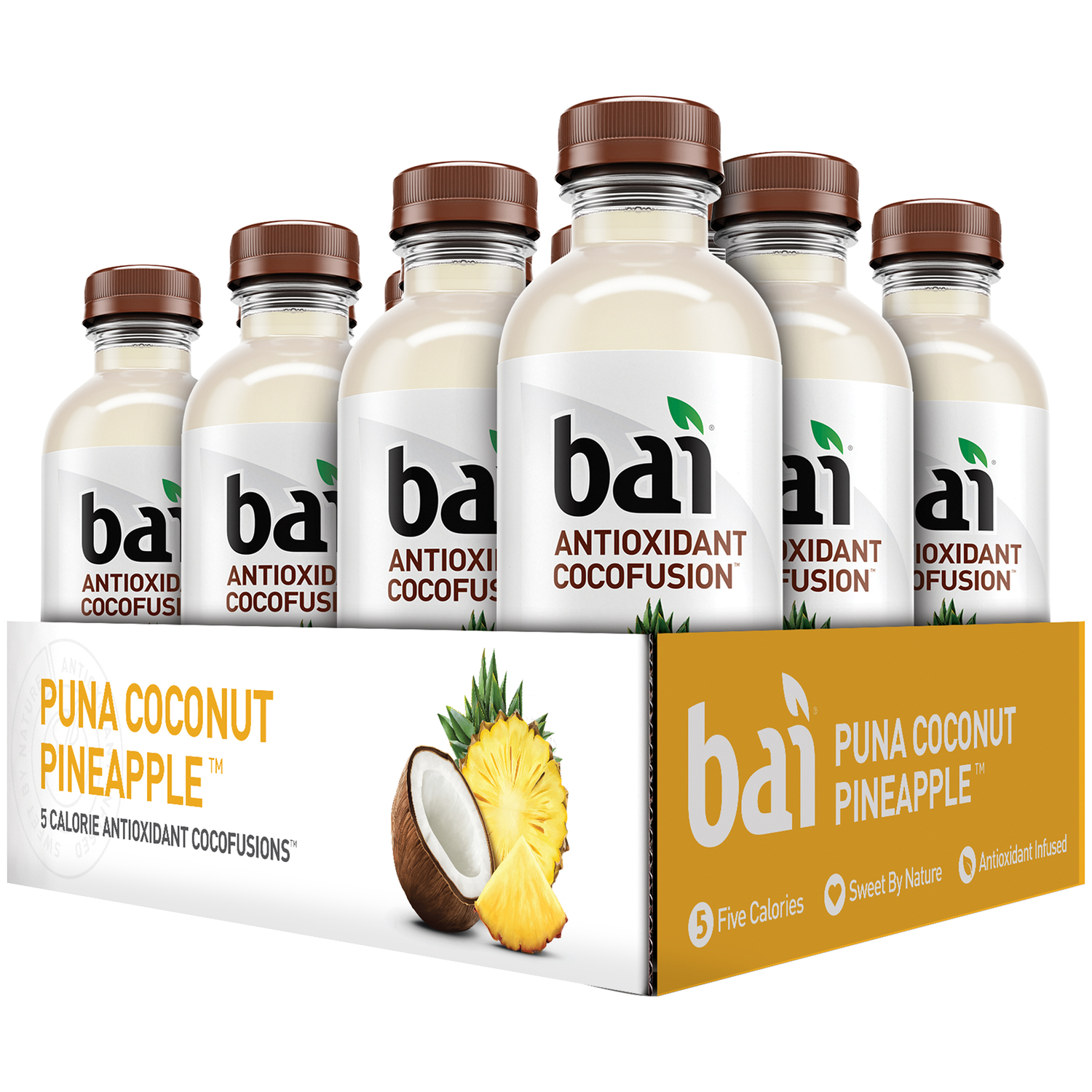 Bai Antioxidant Cocofusion Drink, Puna Coconut Pineapple, Plastic Bottles