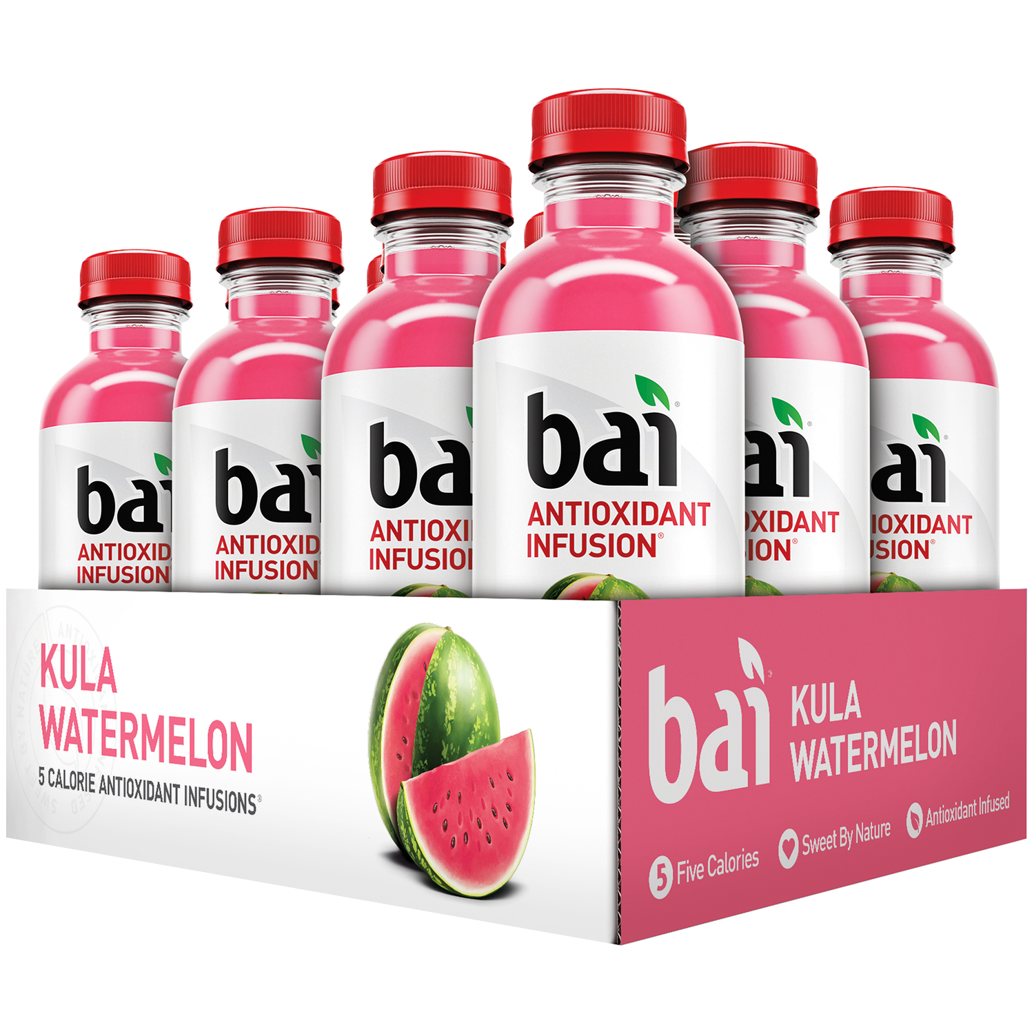 Bai Antioxidant Infusion Drink, Kula Watermelon, Plastic Bottles