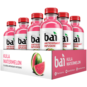 Bai Antioxidant Infusion Drink, Kula Watermelon, Plastic Bottles