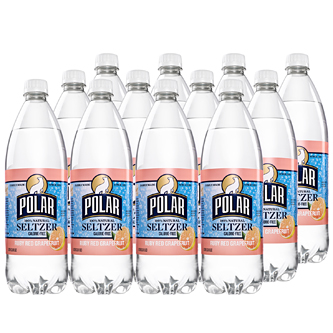 Polar Seltzer, Ruby Red Grapefruit, Plastic Bottles
