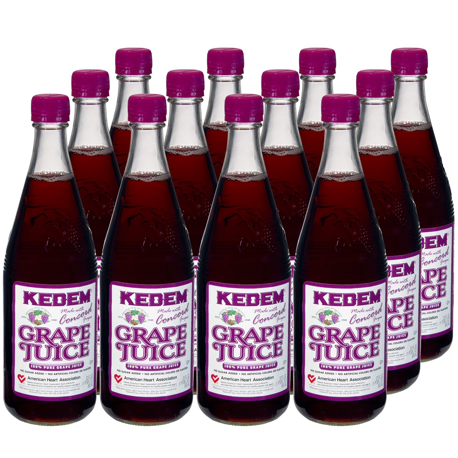 Kedem Concord Grape Juice, Glass Bottles