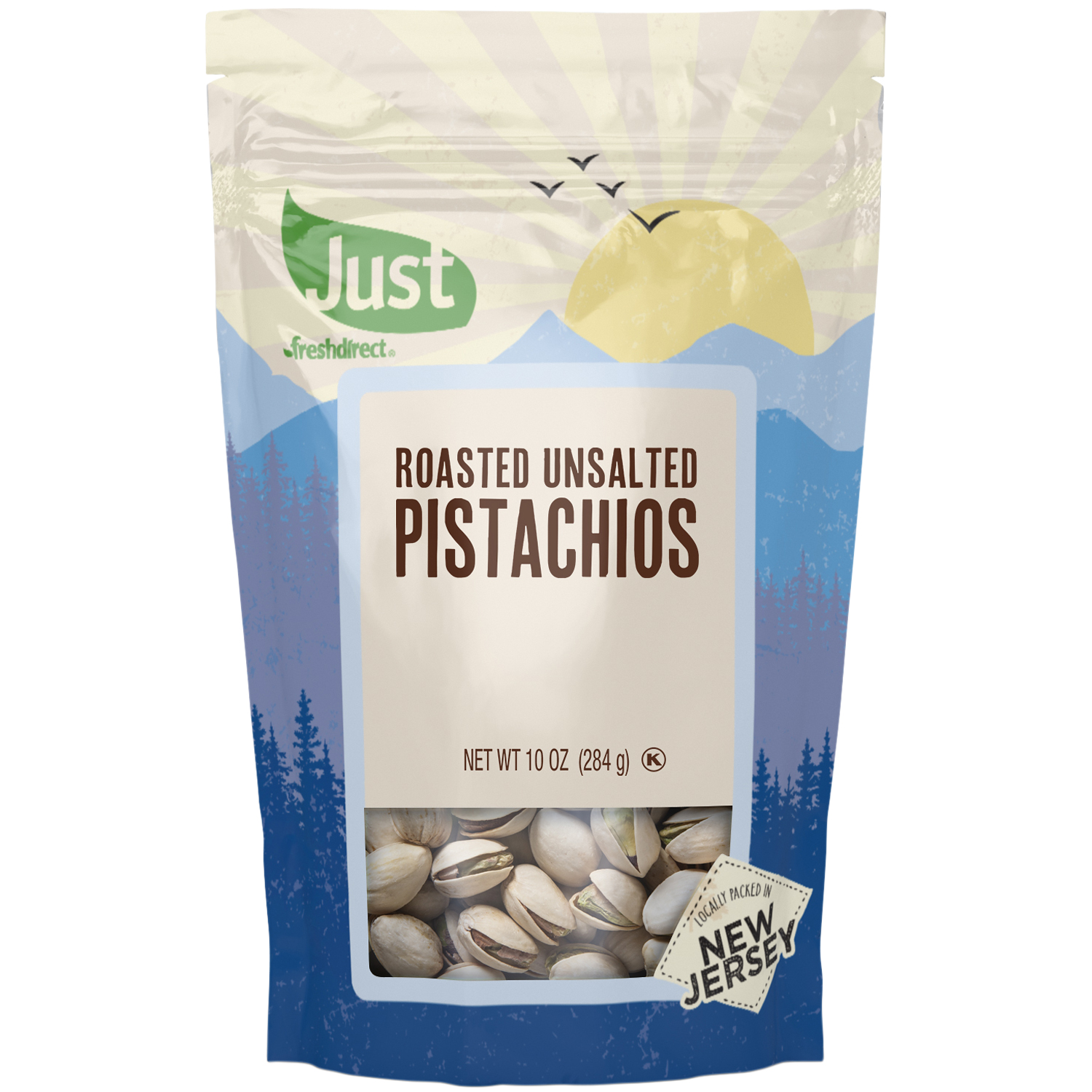 Just FreshDirect Dry-Roasted Unsalted Pistachios, image 1 of 3 slides