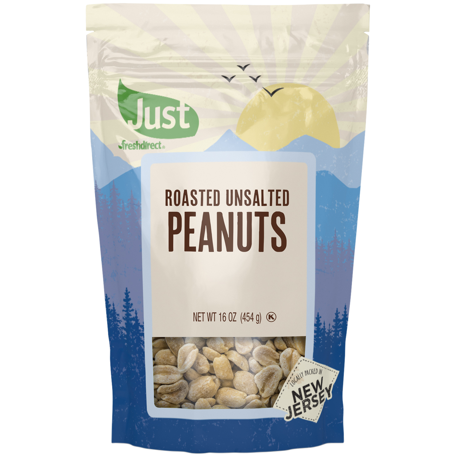 Just FreshDirect Roasted Unsalted Peanuts, image 1 of 3 slides