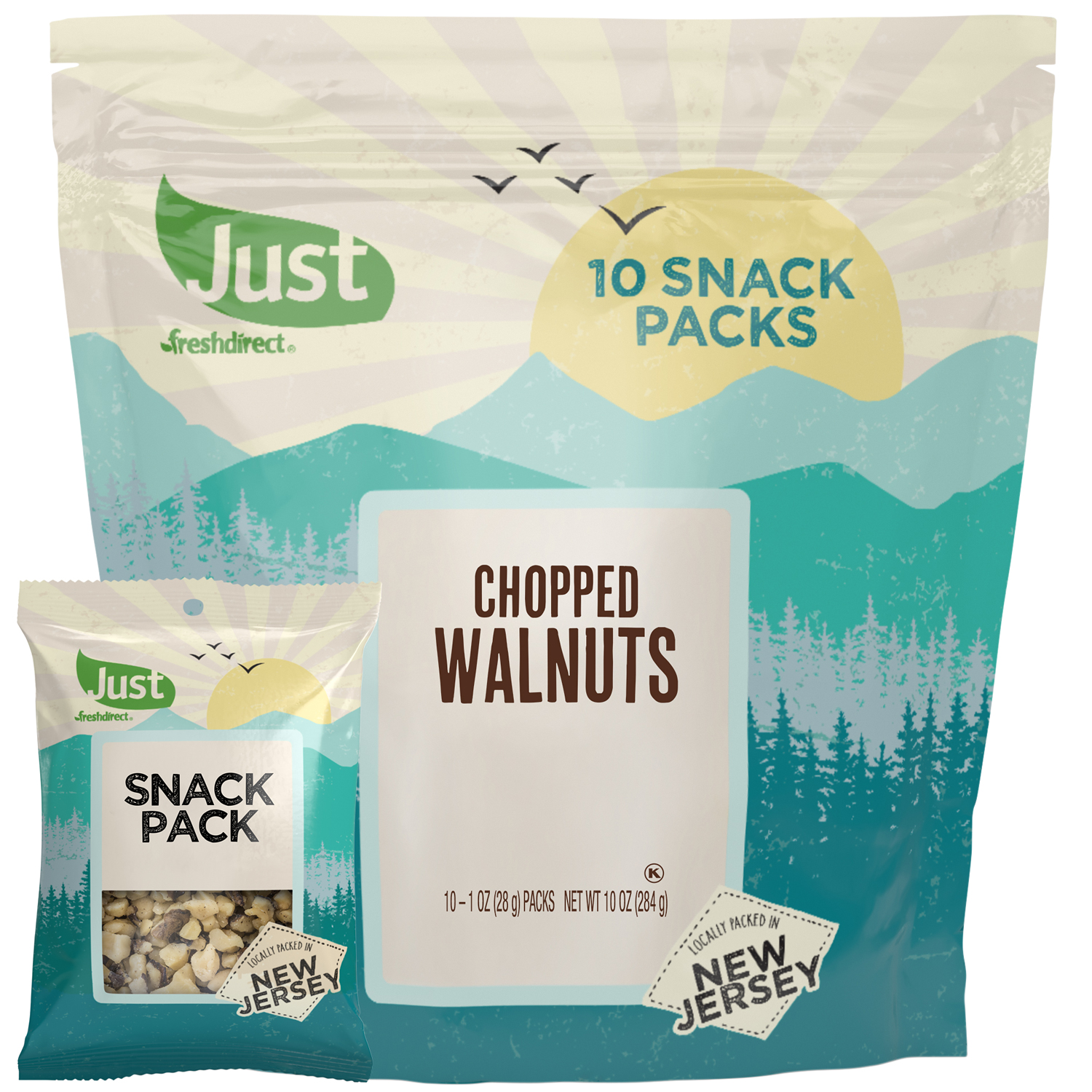 Just FreshDirect Chopped Walnuts Snack Packs
