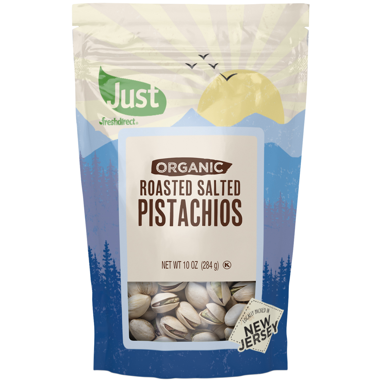 Just FreshDirect Organic Dry-Roasted Salted Pistachios, image 1 of 2 slides