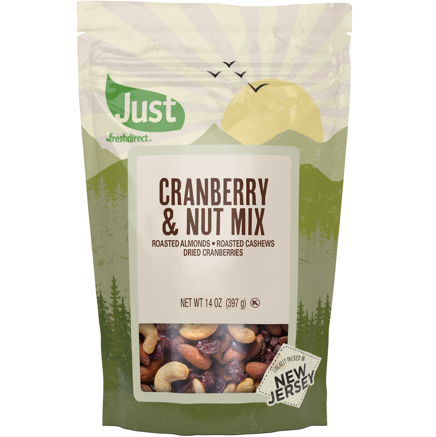 Just FreshDirect Cranberry & Nut Mix, image 1 of 2 slides
