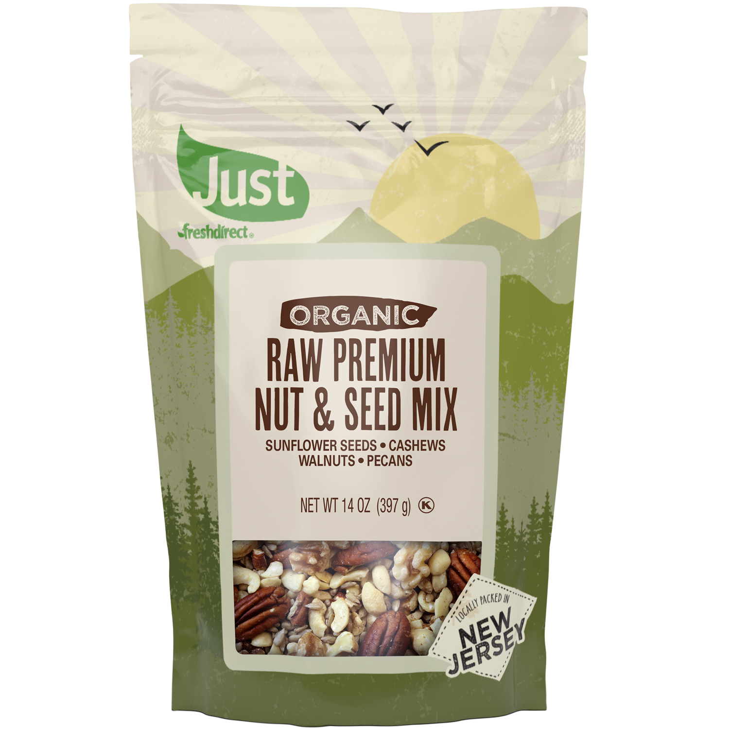 Just FreshDirect Organic Raw Premium Nut & Seed Mix, image 1 of 2 slides