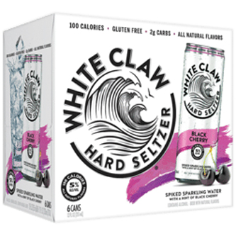 White Claw Hard Seltzer, Black Cherry, Cans